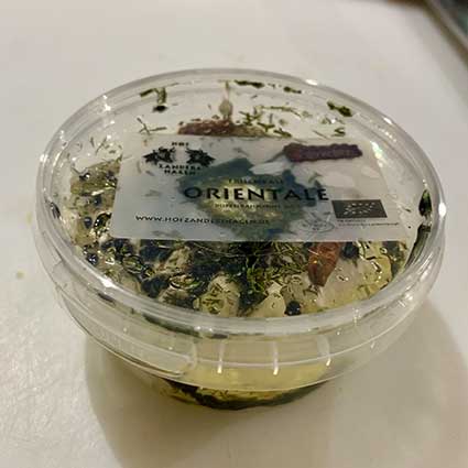 Frischkäse in Öl "Orientale", 160 g, vom Hof Zandershagen