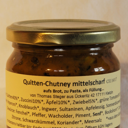 Quittenchutney scharf 220g - 6 Gläser