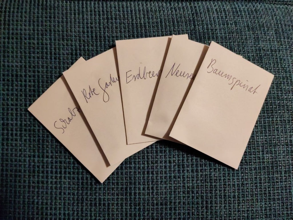 Samentütchen Spinatpflanzen 5 Sorten