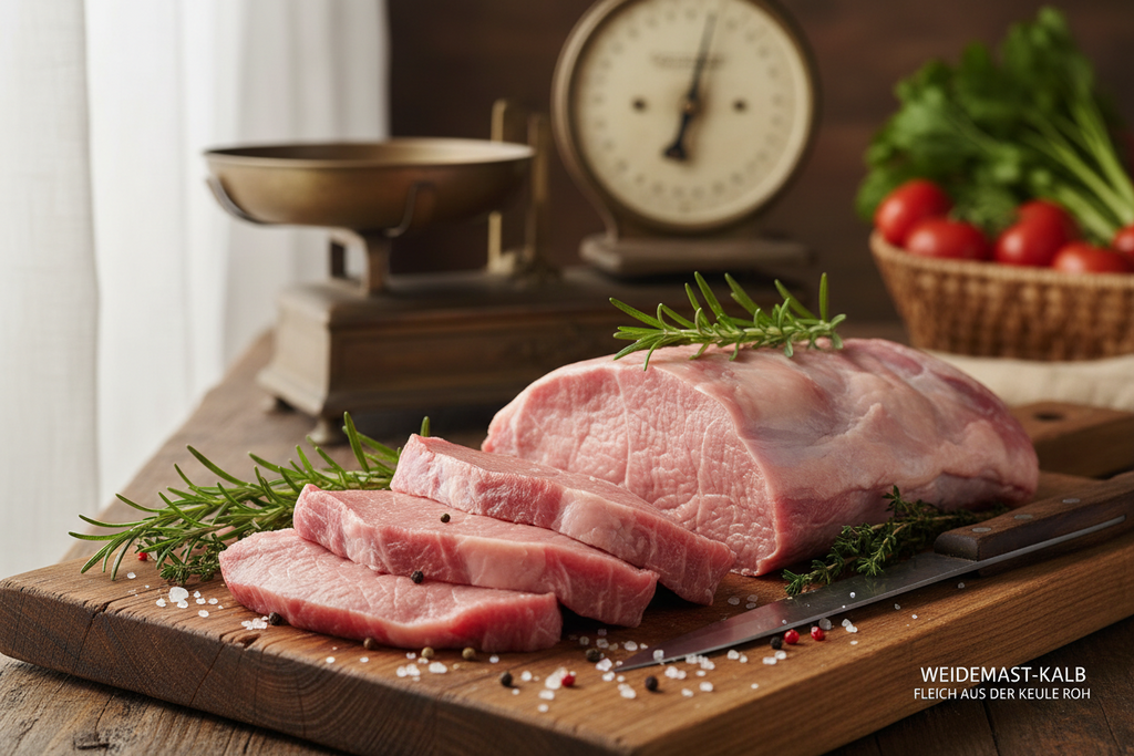 Weidemast-Kalb / Fleisch aus der Keule